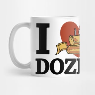 I Love Dozer Kawaii Mug